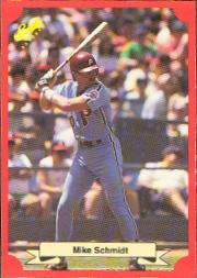 1988 Classic Red Baseball Cards        167     Mike Schmidt
